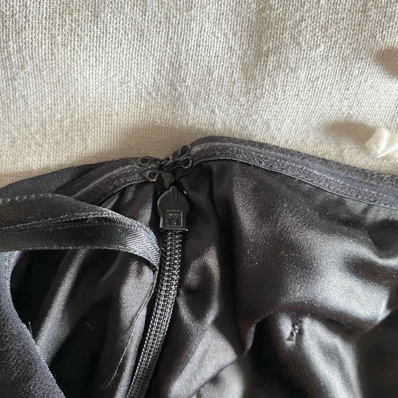 Express Ruffle Mini Strapless Dress in BLACK - Picture 6 of 11